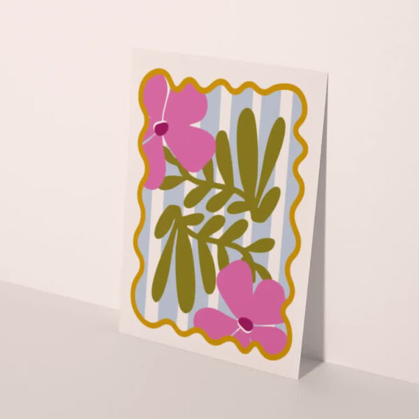 Heyday - A6 kaart - Bloemen - wit