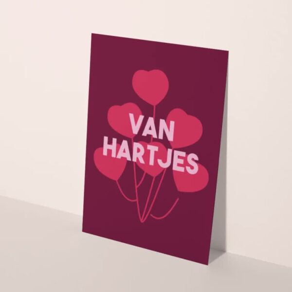 Hey day - Wenskaart - Van hartjes