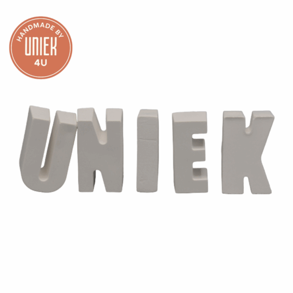 Porseleinen letters - Verschillende letters