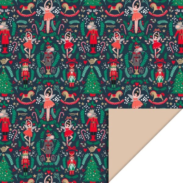 House of Products (HOP) - inpakpapier X-mas Nutcracker - diverse kleuren