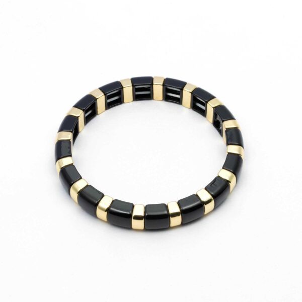 Wauw - Armband - Zwarte Schakeltjes