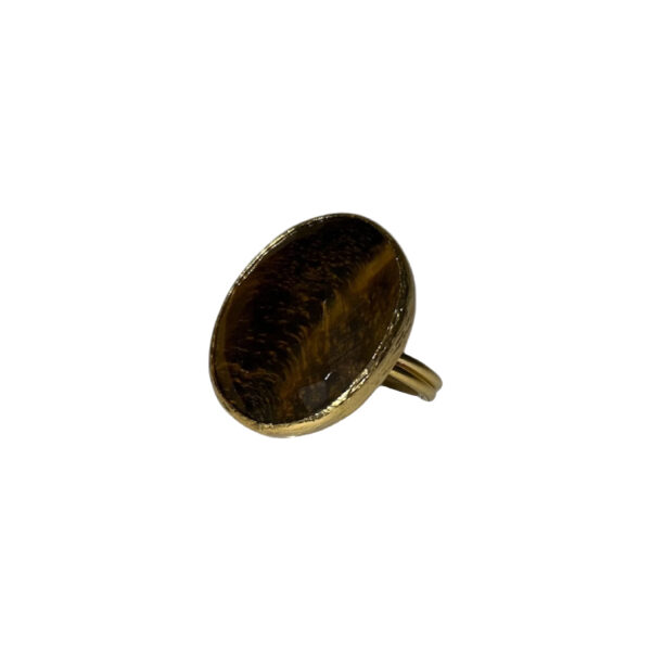 By Jam Gioielli - Ring met edelsteen tijgeroog