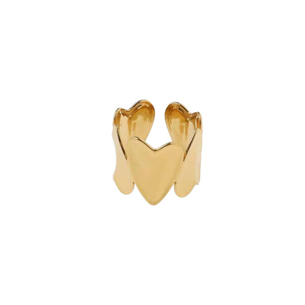 By Jam Gioielli - Ring - Gouden Hartjes