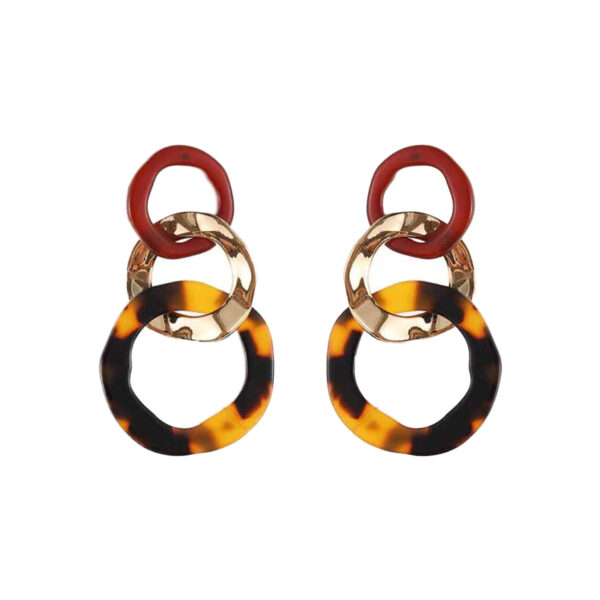By Jam Gioielli - Oorbellen - cirkels bruin