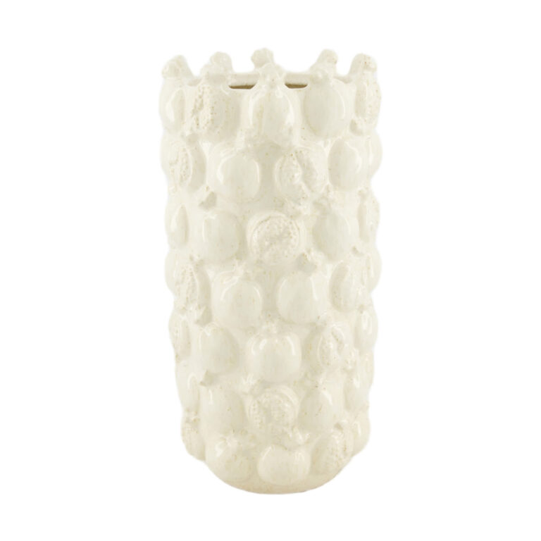 Handmade vaas crème DIJK