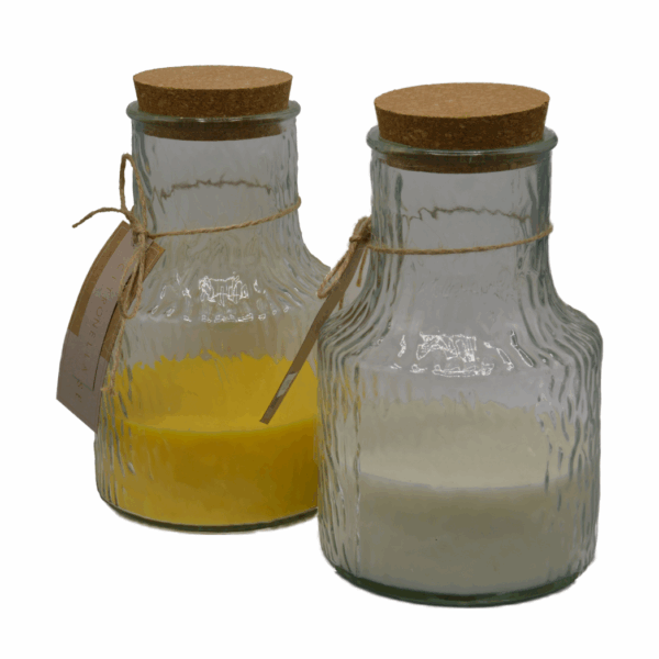 Jens Living - Candle Vase - Wit & Citronella