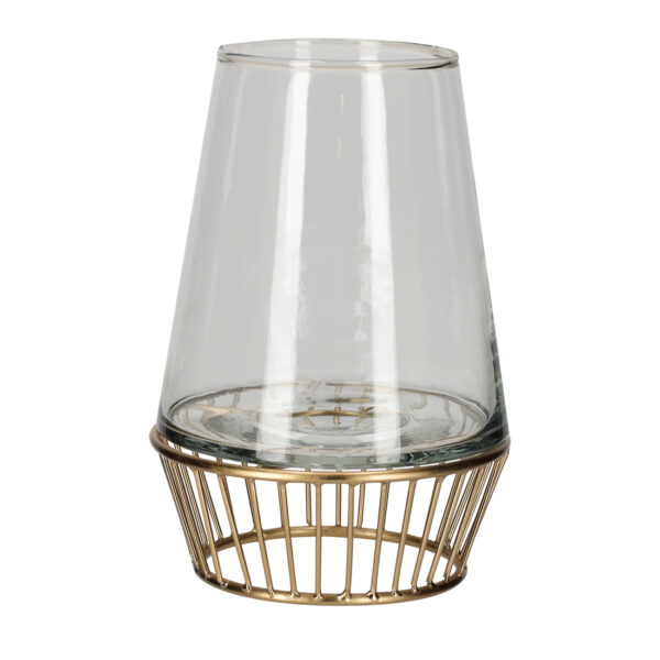 Jens Living - theelicht lantaarn small - goudkleurig