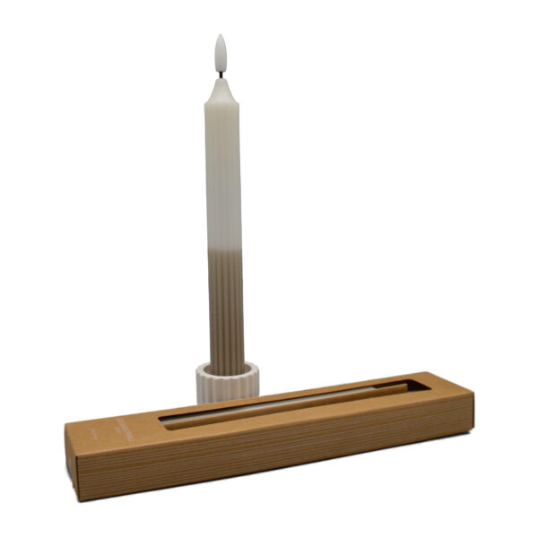 Jens Living - LED dinerkaars - wit/taupe