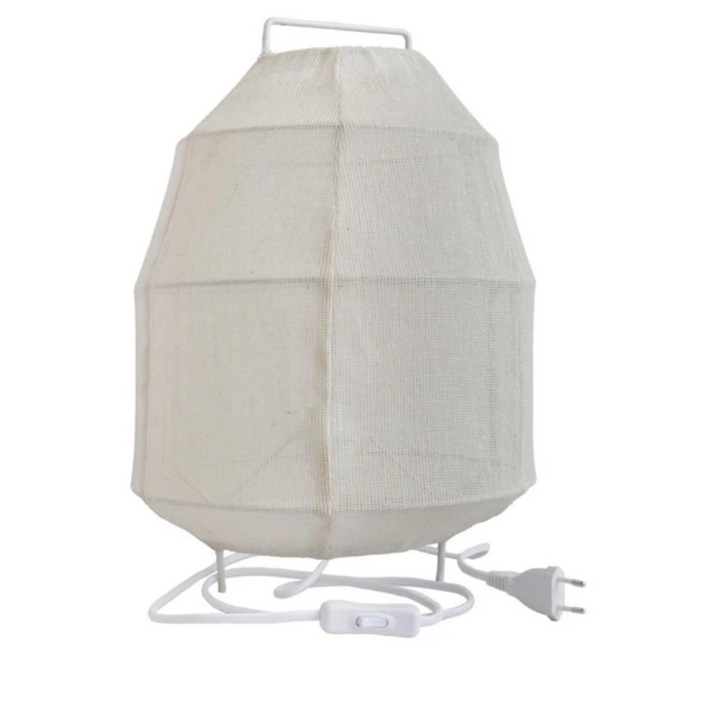 Leeff - linnen tafellamp TED - wit