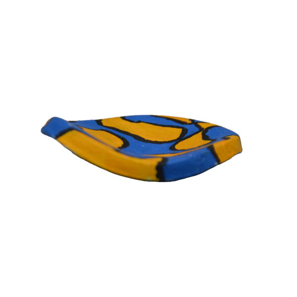 Uniek - schaaltje - blauw met geel