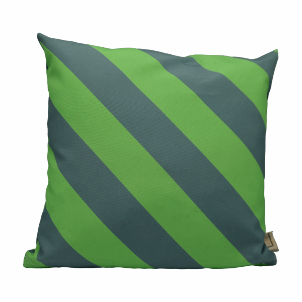 Buitenkussen - Groene strepen
