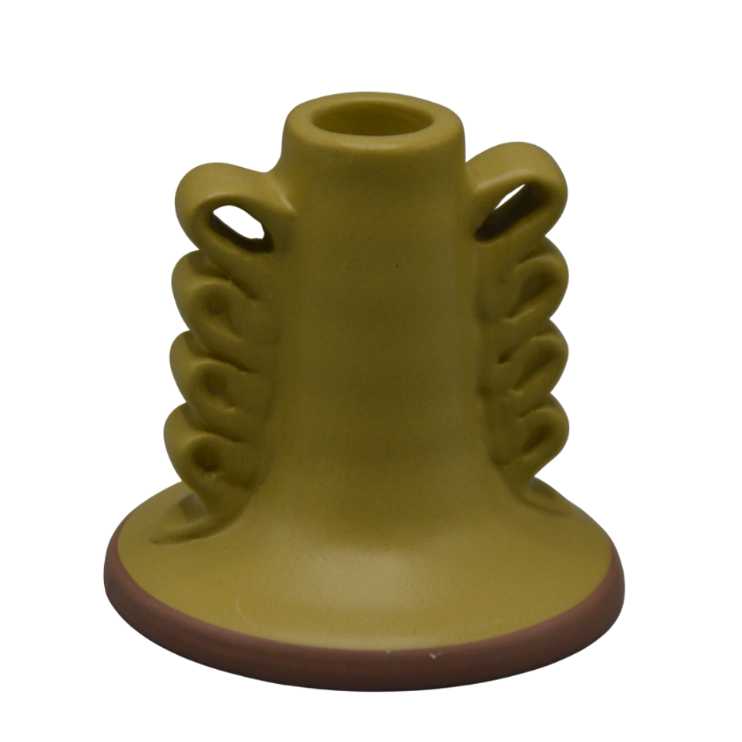 House Doctor - Kaarsenstandaard - Groen/Bruin