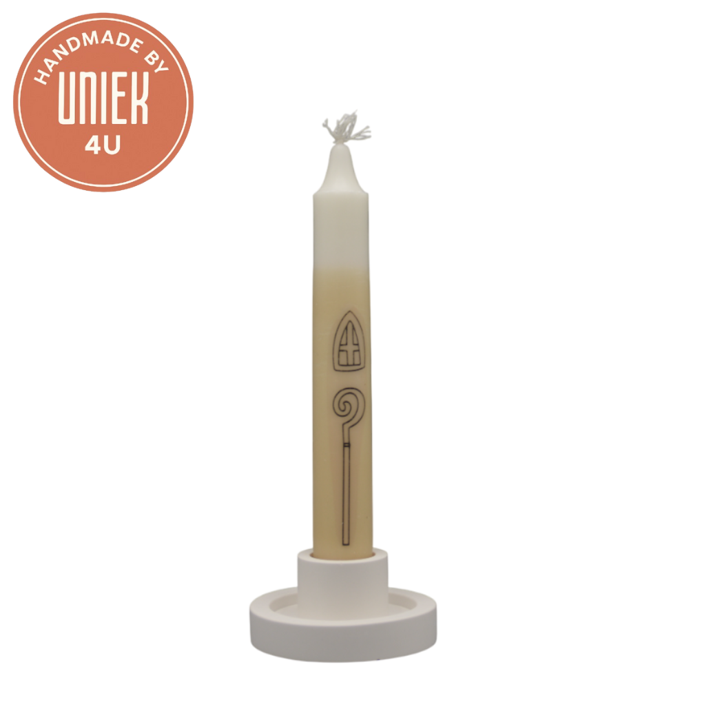 Uniek4u - Sinterklaas kaarsen - Staf & mijter