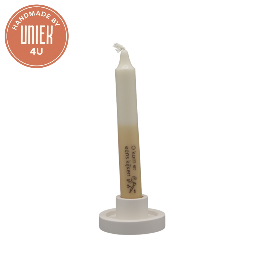 Uniek4u - Sinterklaas kaarsen - O kom er eens kijken