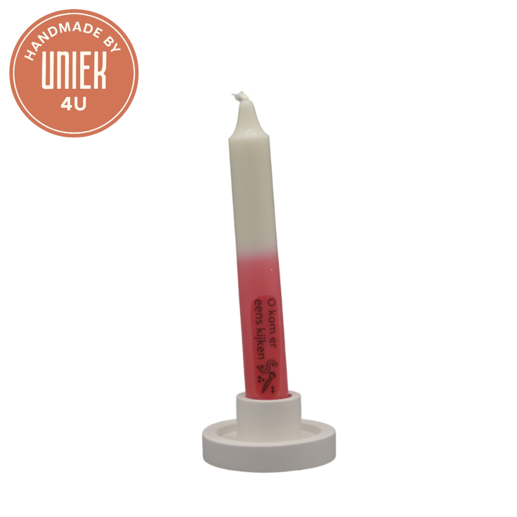 Uniek4u - Sinterklaas kaarsen - O kom er eens kijken