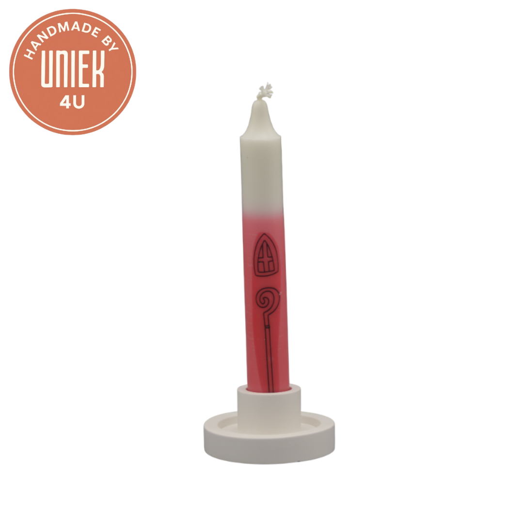 Uniek4u - Sinterklaas kaarsen - Staf & mijter