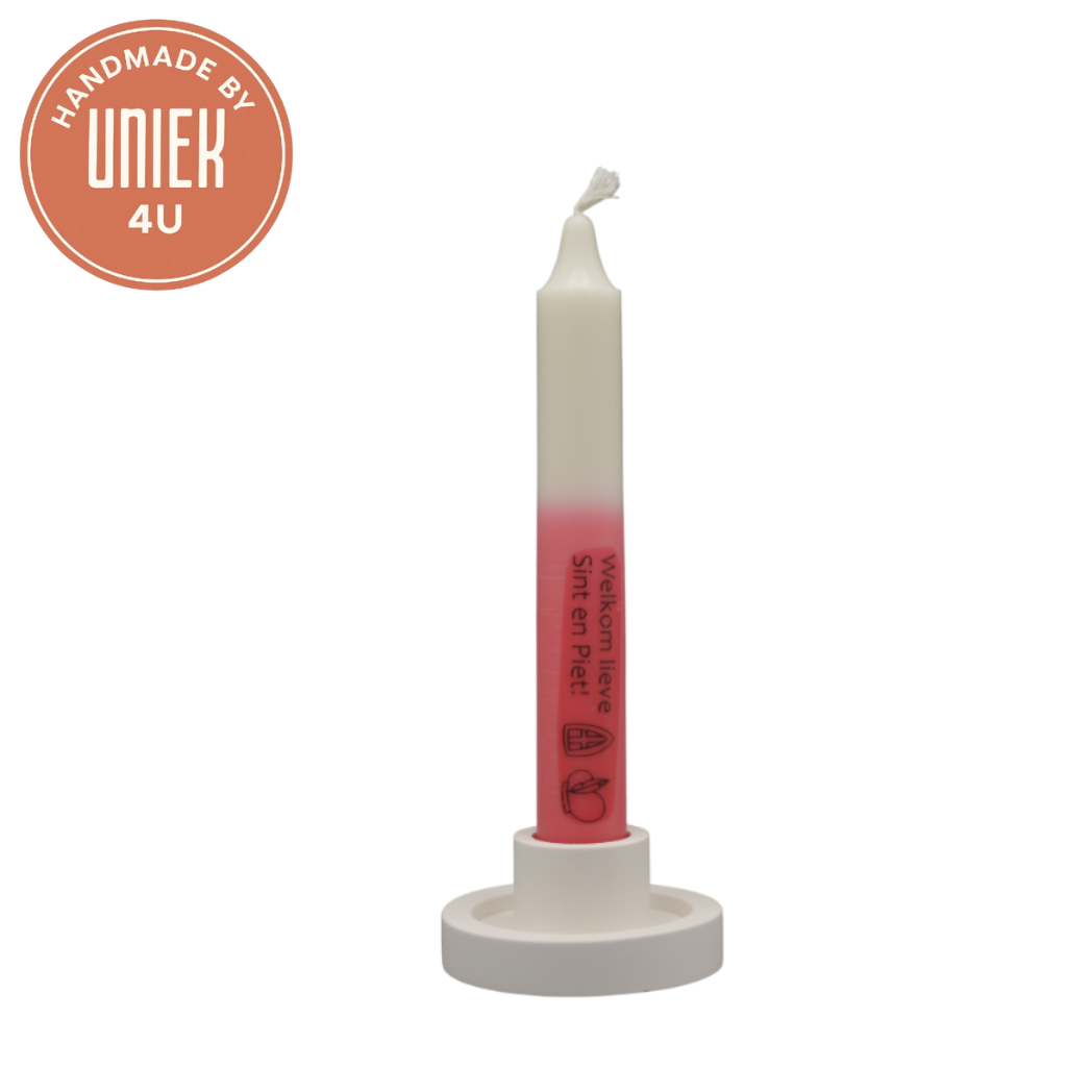 Uniek - Sinterklaas kaarsen - Welkom lieve sint en piet