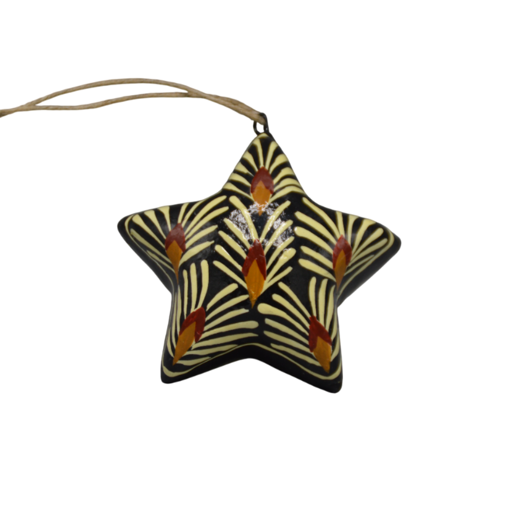 Dijk - Kerstster - Zwart met wit