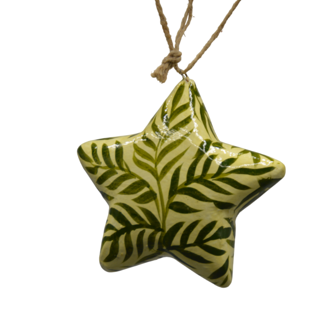 Dijk - Kerstster - Wit met groene blaadjes