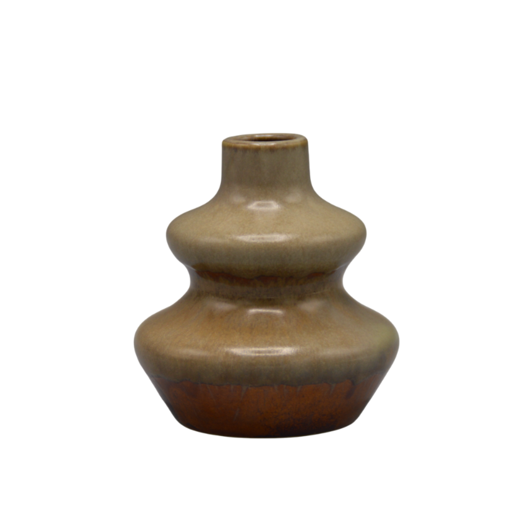 Dijk - Vaas - Keramiek - Grijs/Beige