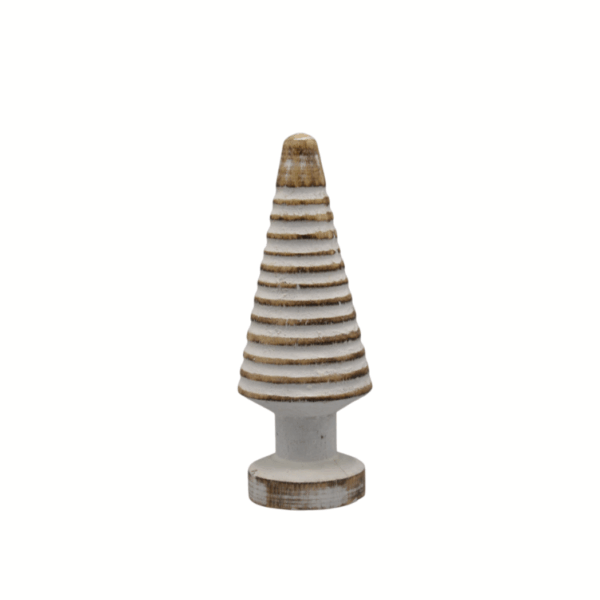 Kerstboompje - Hout - Klein - Gestreept