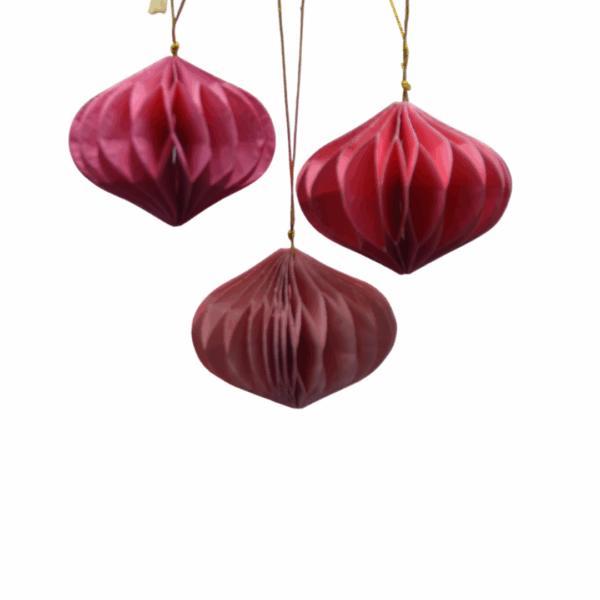 Papieren kerstbal. Papieren kersthanger