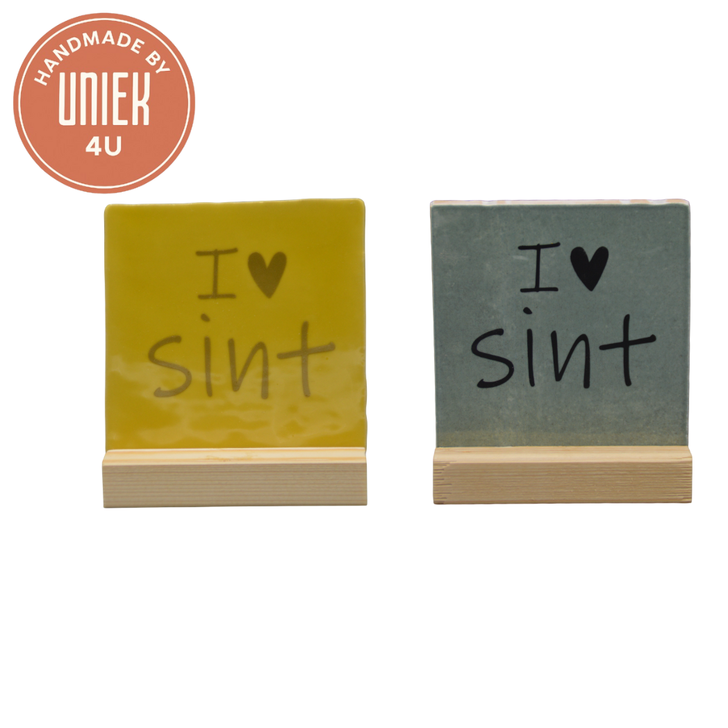 Uniek - Tegel - I ❤️ sint
