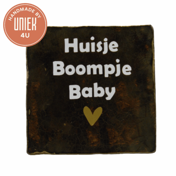 Uniek - Tegel - Huisje Boompje Baby