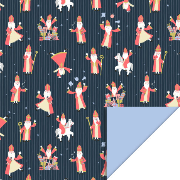 House of Products ( HOP ) – Inpakpapier – Sint Acrobaat Night – Multi
