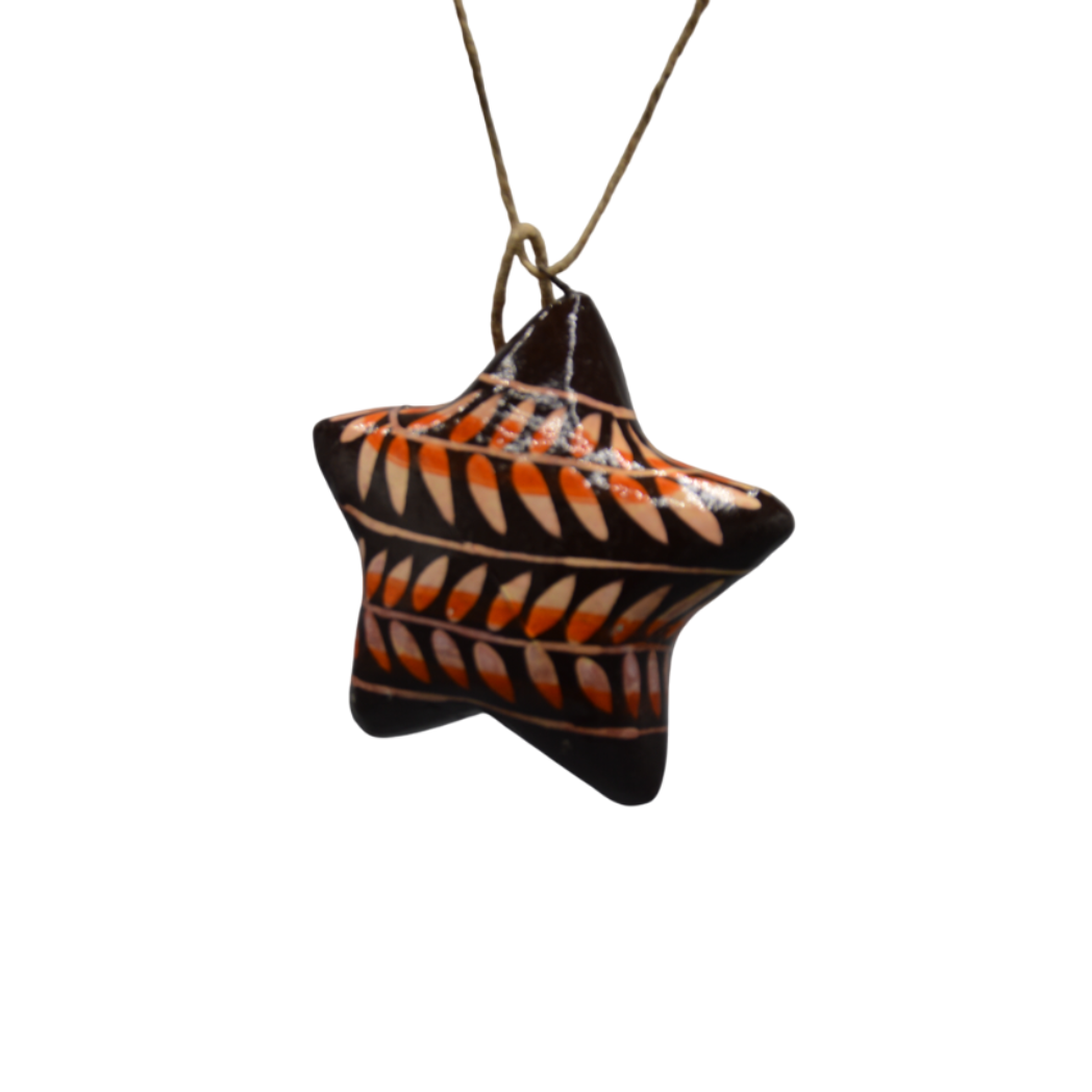 DIJK - Kerst ster - Zwart, Wit en Oranje