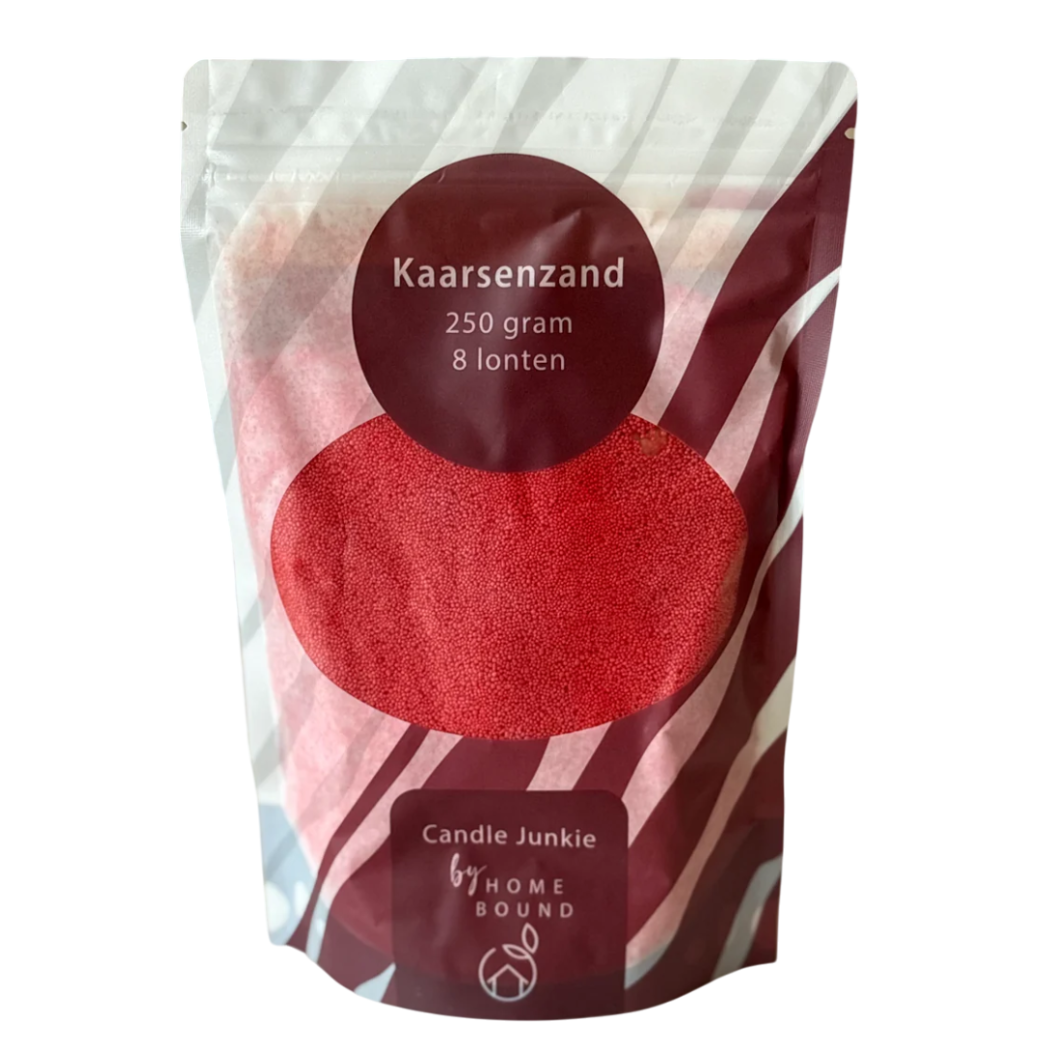 Homebound - Kaarsenzand - 250 gr - 8 lonten - Rood