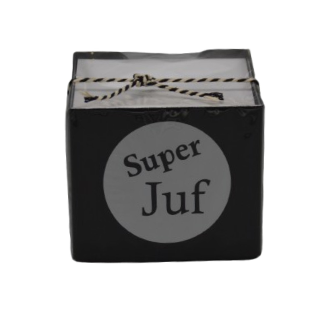 Uniek - Notitieblok - Super juf - Zwart