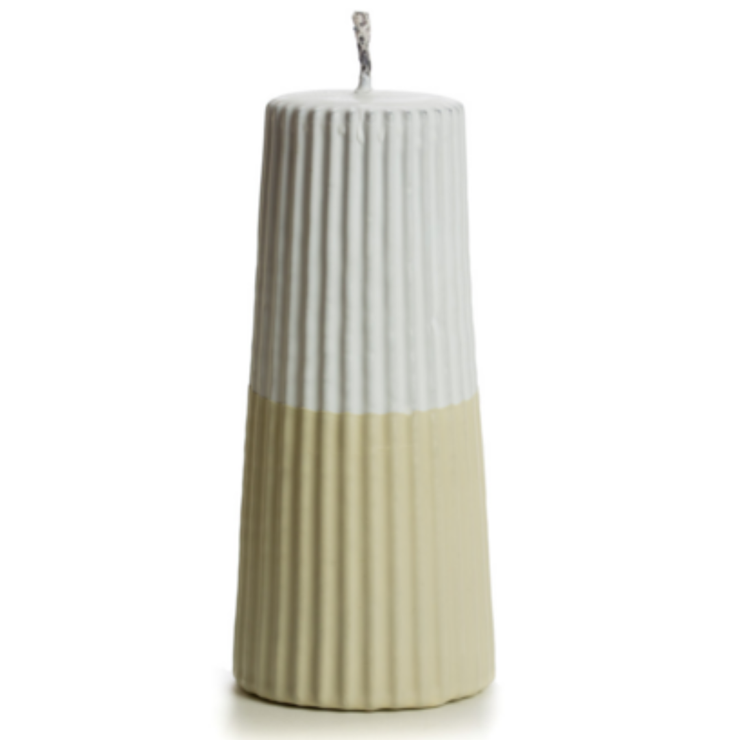 Rustik Lys - outdoor pilaar kaars - wit/beige