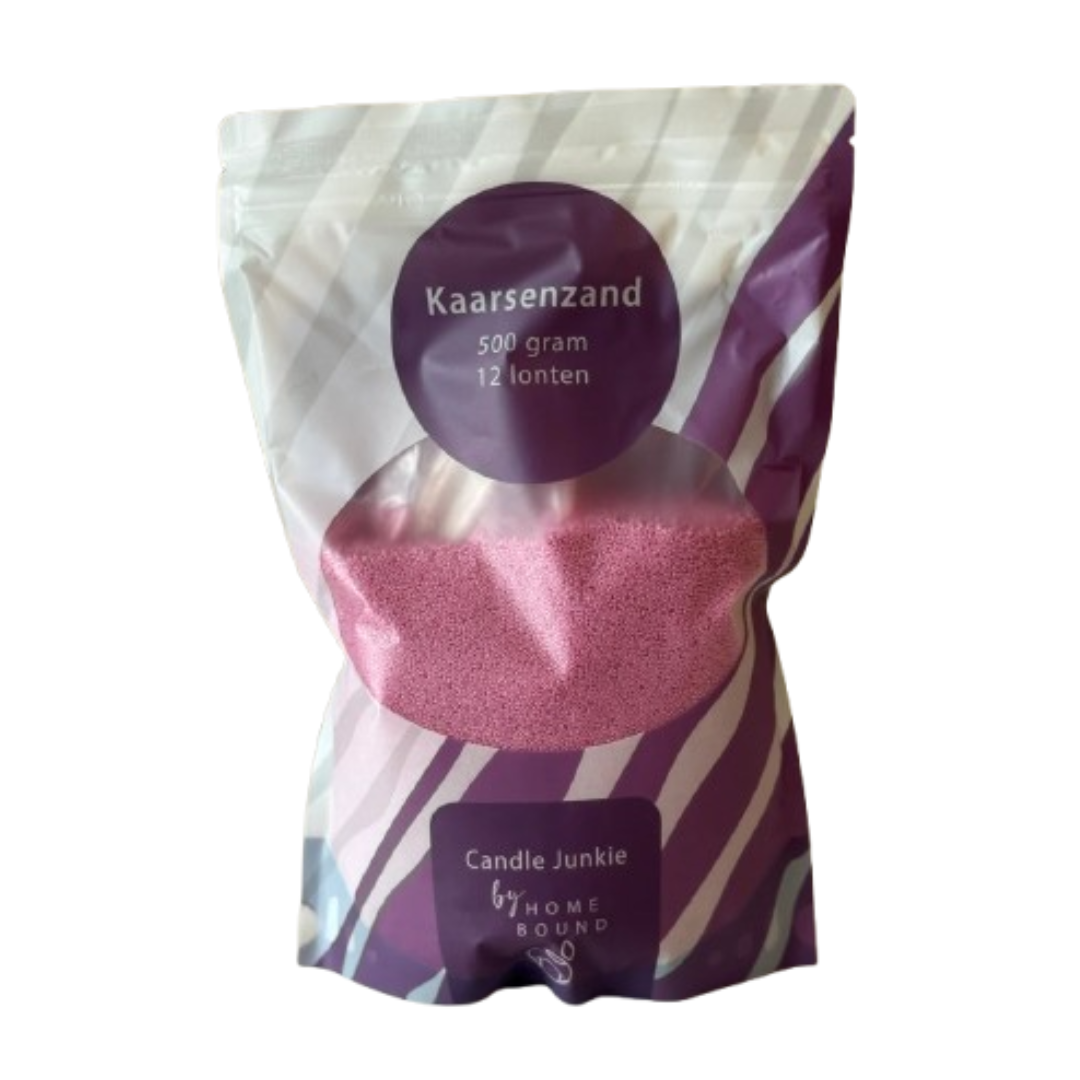 Homebound - kaarsenzand 500 gram, 12 lonten - paars