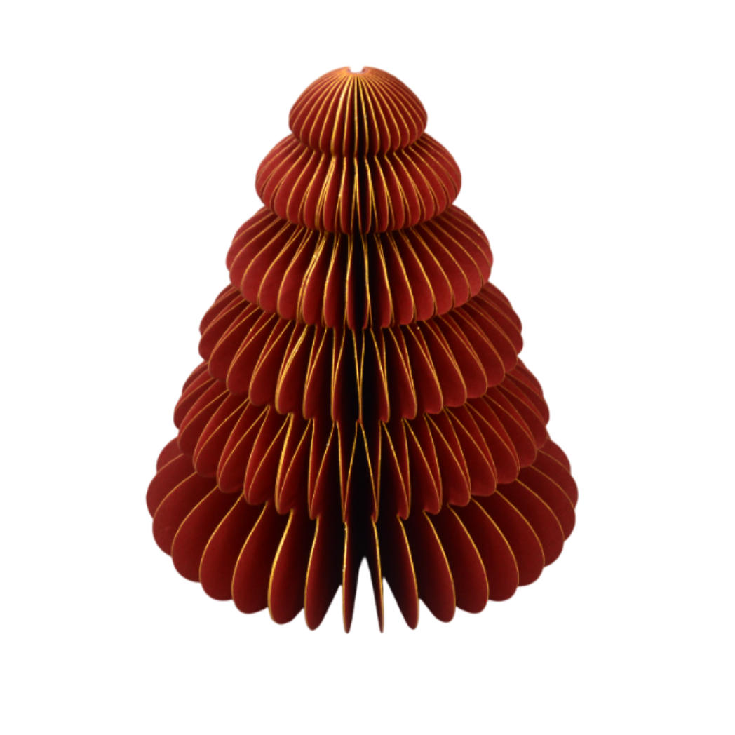 Homebound - Papieren Kerstboom - Rood - Groot