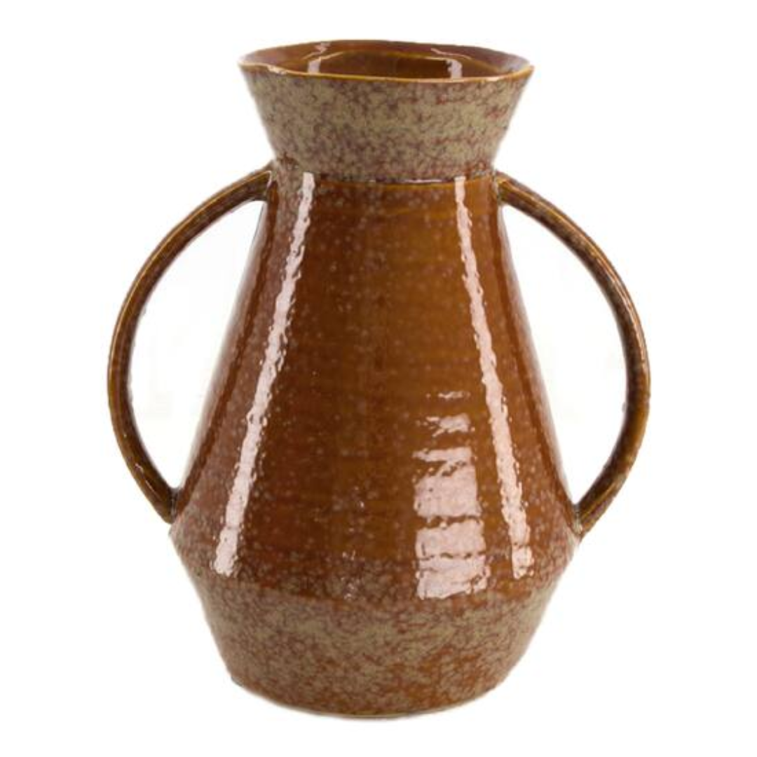Dijk - vaas met handvaten - bruin