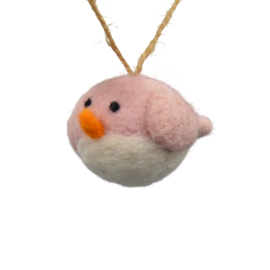 DIJK - Kersthanger - Vogel - Roze