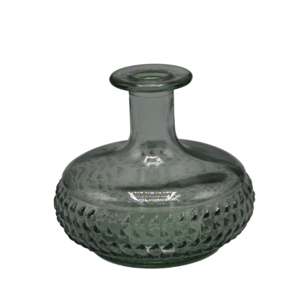 DIJK- Glazen bloemvaas - jadegroene