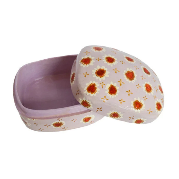 All the Luck in the World opbergdoosje paars met hartjes decoratief en praktisch