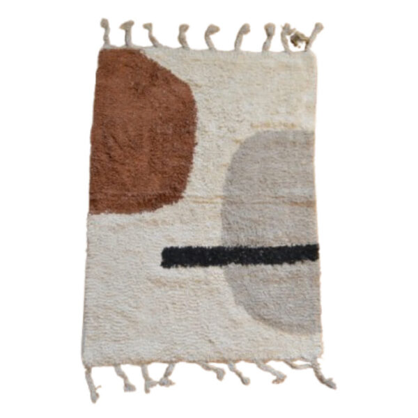 Dijk tapijt katoen bruin 58x78 cm voor hal woonkamer slaapkamer