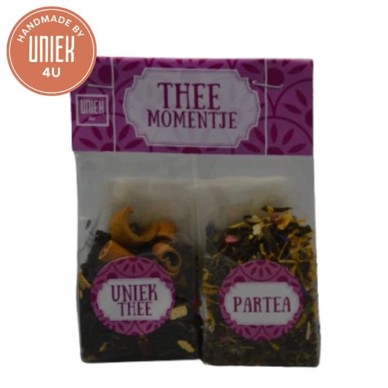 Uniek4U Theemomentje set Uniek thee en Partea cadeau