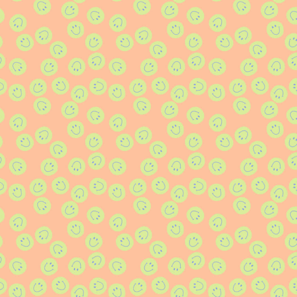 House of Products inpakpapier Smile oranje groen FSC-gecertificeerd