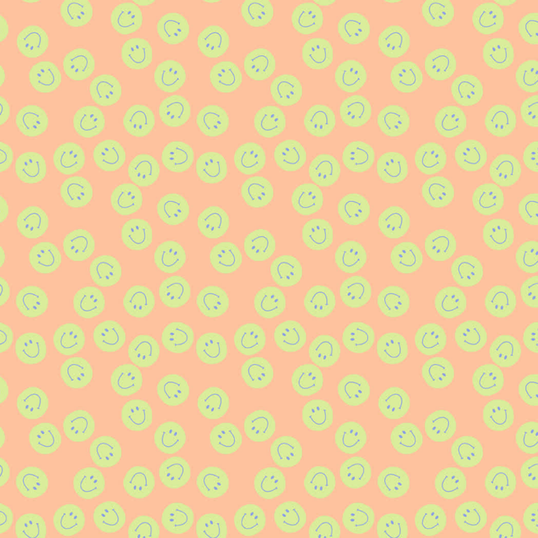 House of Products inpakpapier Smile oranje groen FSC-gecertificeerd